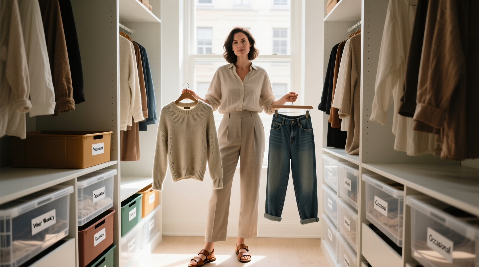 closet organization tips for guilt free swaps