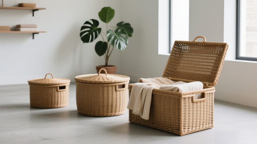 Where to Buy Large Wicker Storage Baskets with Lids