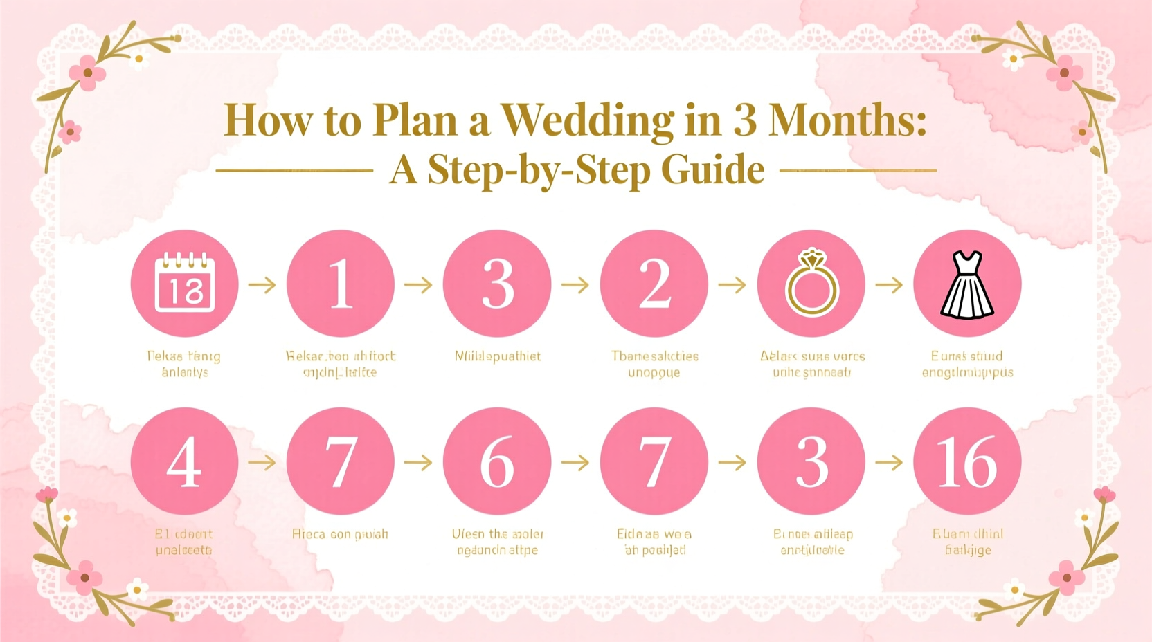 how to plan a wedding in 3 months