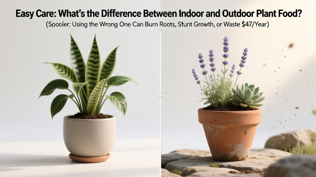 Indoor vs Outdoor Plant Food: Key Differences (2026)