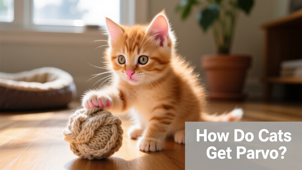 Close-up of a healthy kitten playing with a soft toy, illustrating vulnerability and early life stage