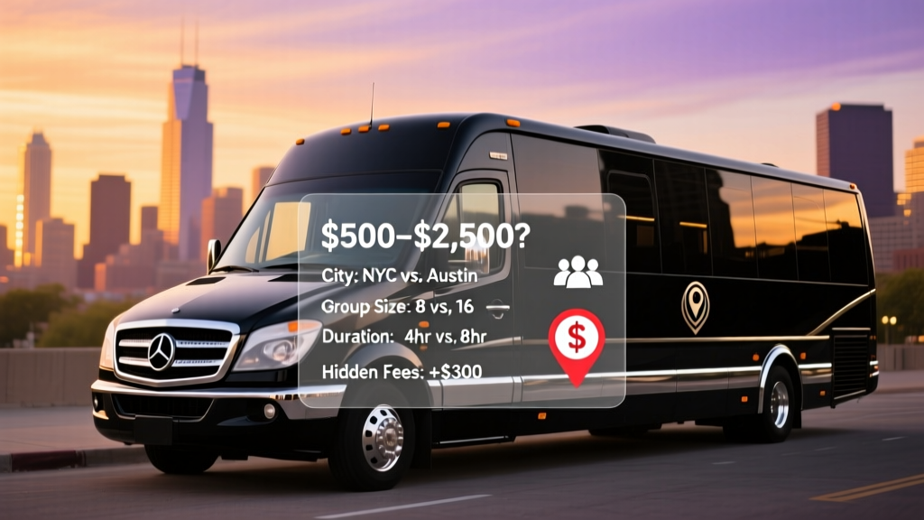 Party Bus Rental Costs: Exact 2026 Breakdown