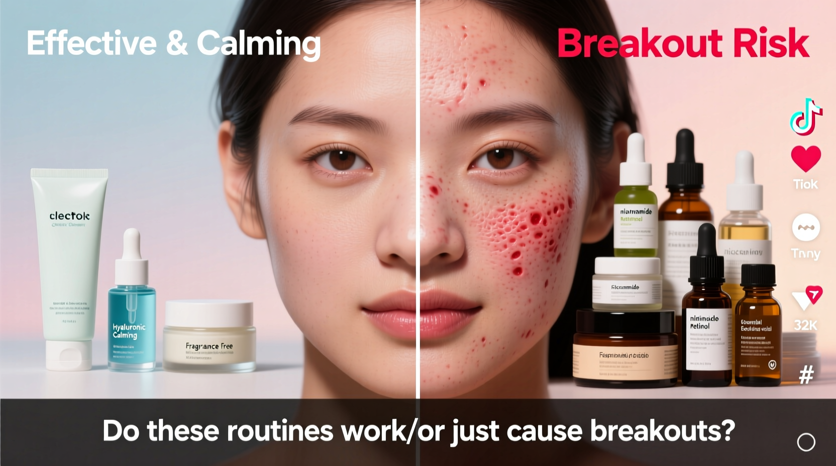 tiktok famous skincare routines do they work or just create breakouts