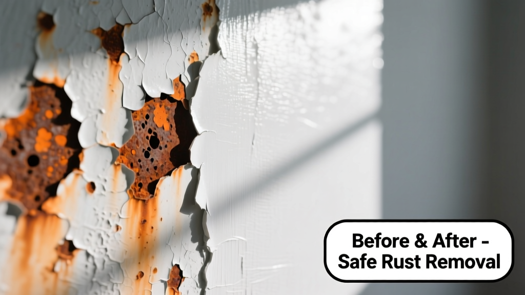How to Remove Rust from a Painted Wall Safely