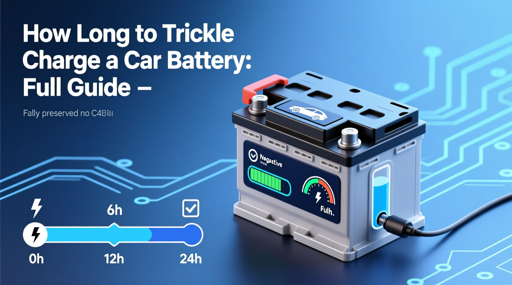 how long to trickle charge a car battery