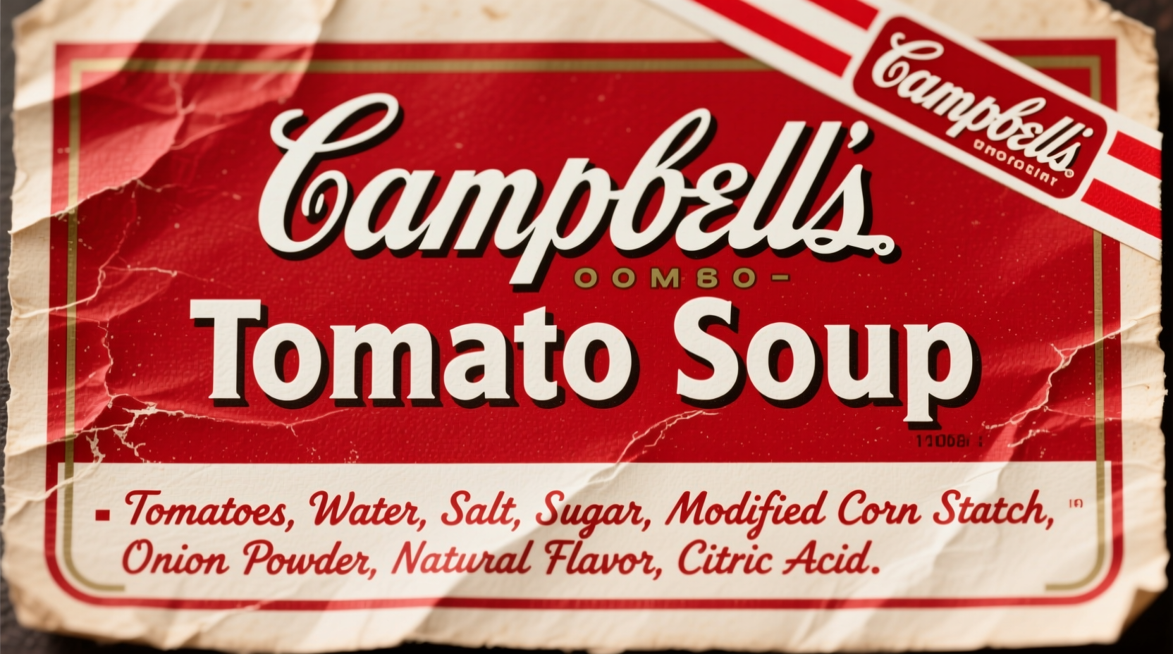 Campbell's tomato soup ingredients on label
