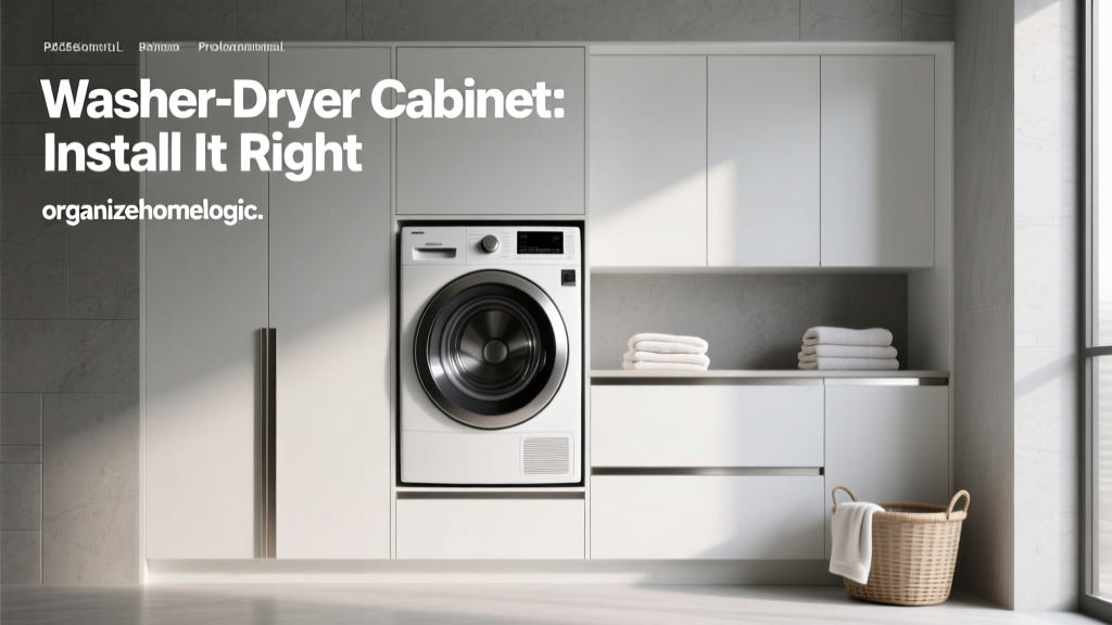 Washer-Dryer Cabinet: Install It Right