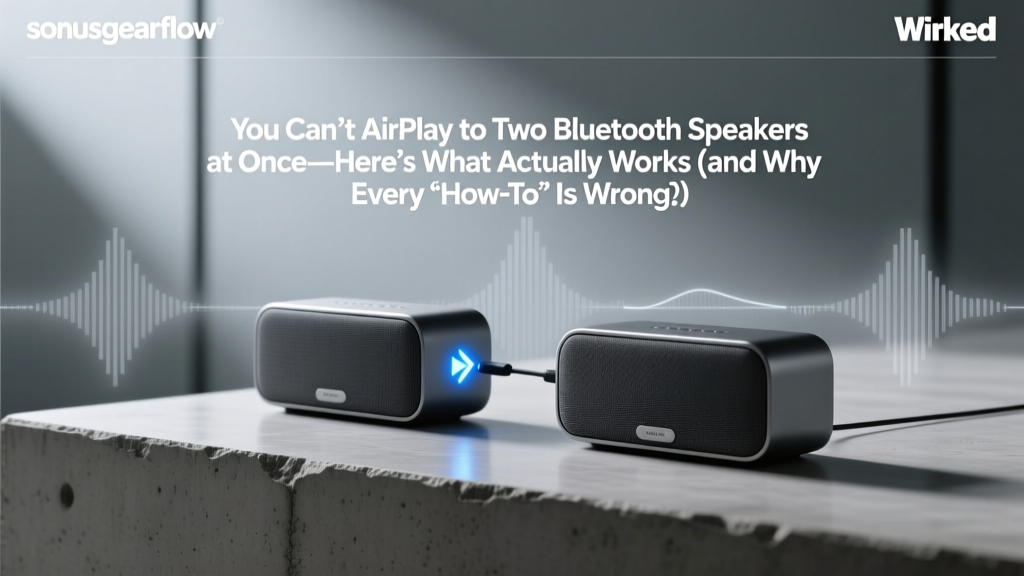 AirPlay to Two Bluetooth Speakers: What Actually Works