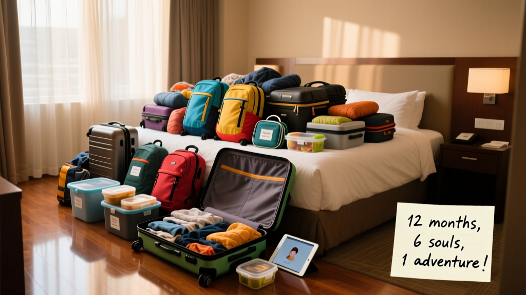 What I Packed For A Year Of Travel With My Family Of Six: A Realistic, Tested Packing System