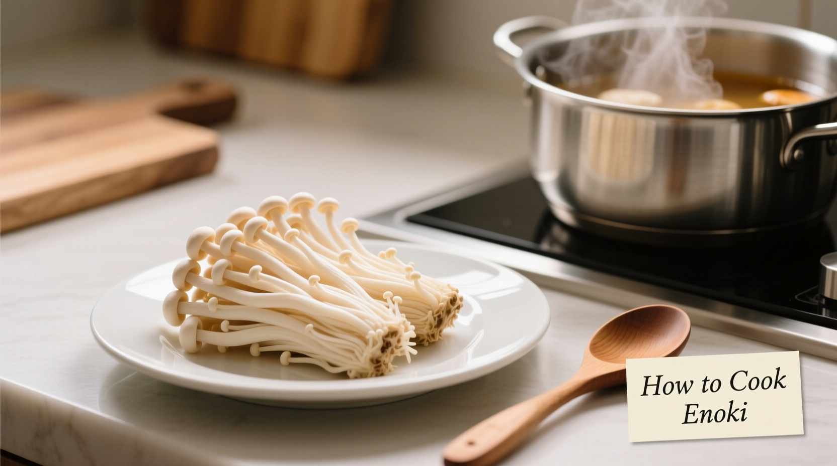 how to cook enoki