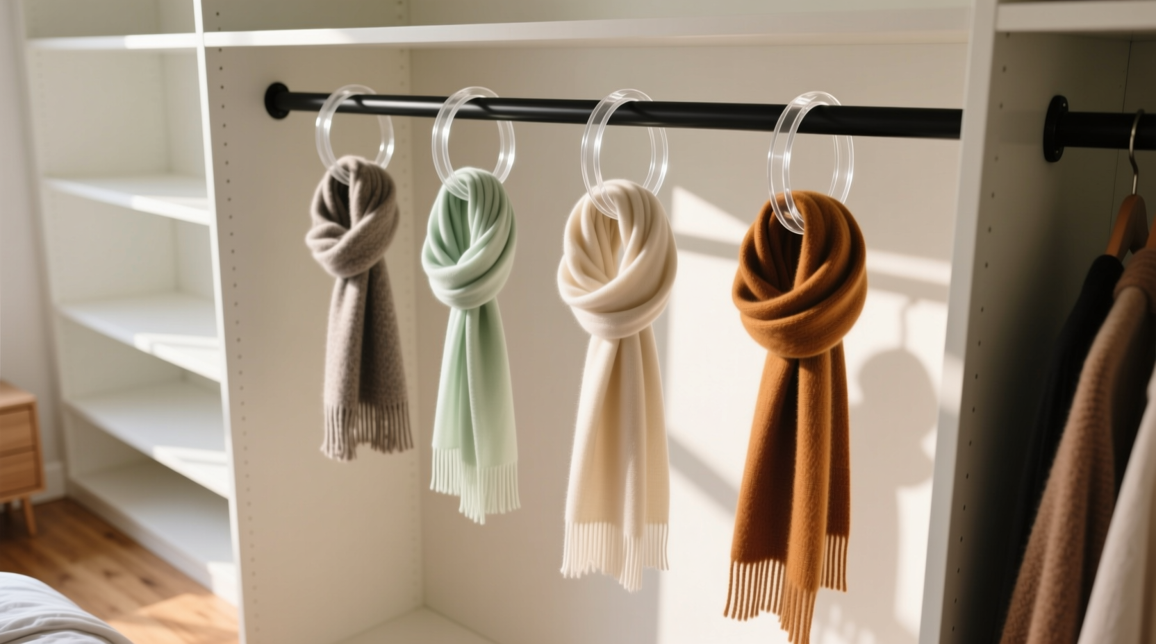 scarf organization tips tangle free seasonal storage