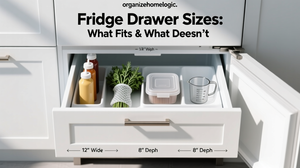 Fridge Drawer Sizes: What Fits & What Doesn’t