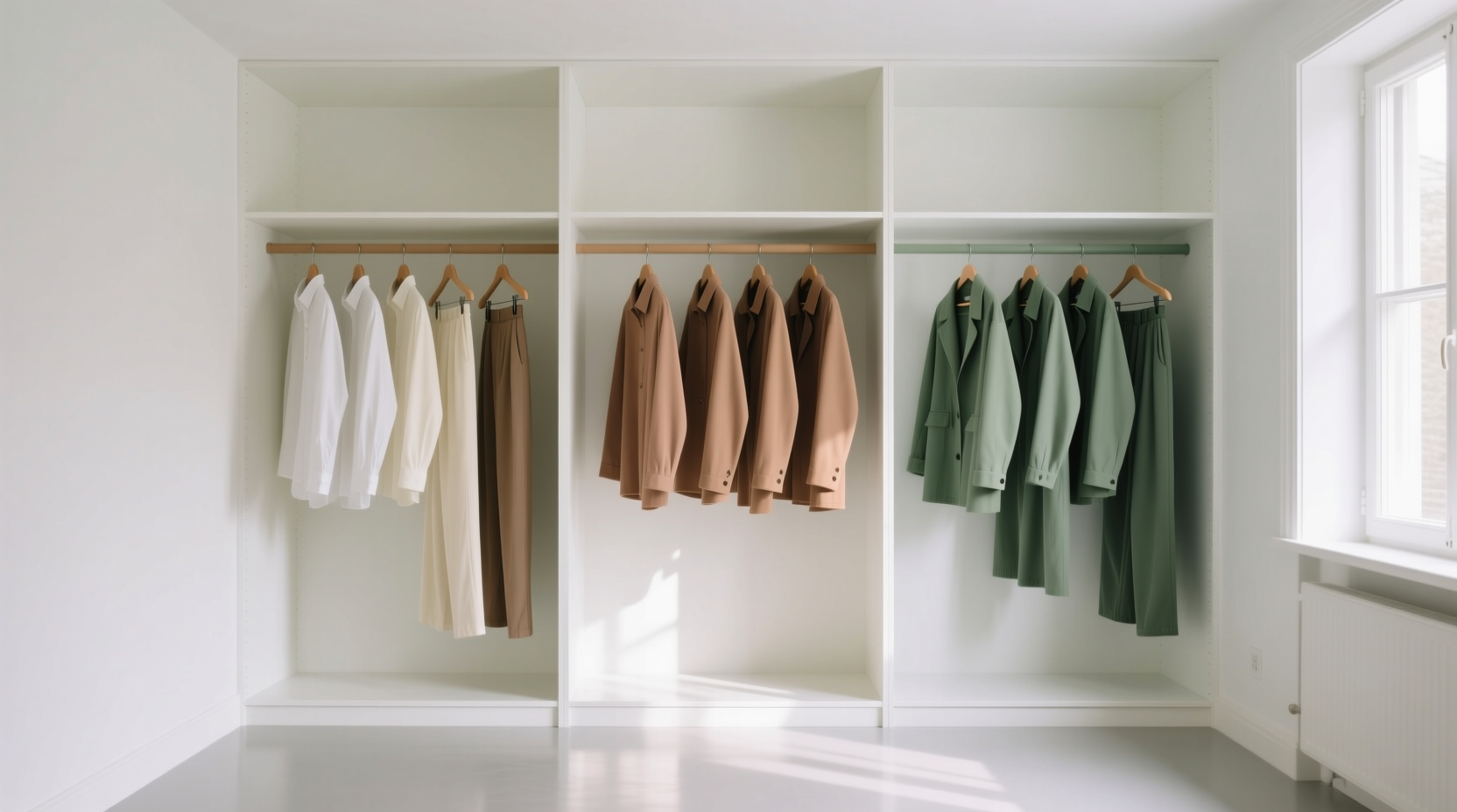 minimalist closet organization hangers zero labels