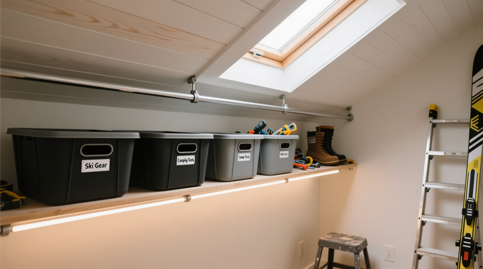 closet ceiling storage without ladders