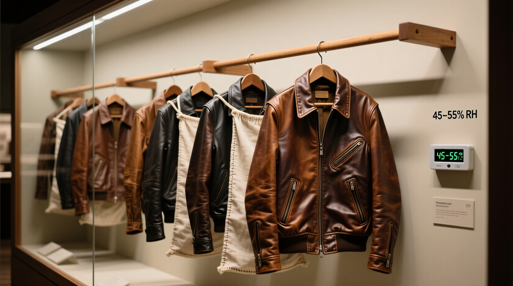 closet organization tips store leather jackets without cracking