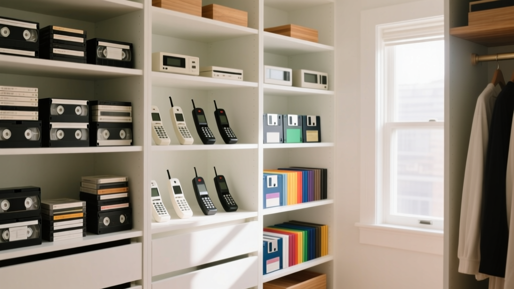 How to Declutter a 'Legacy Tech Drawer': VHS Tapes, Flip ...