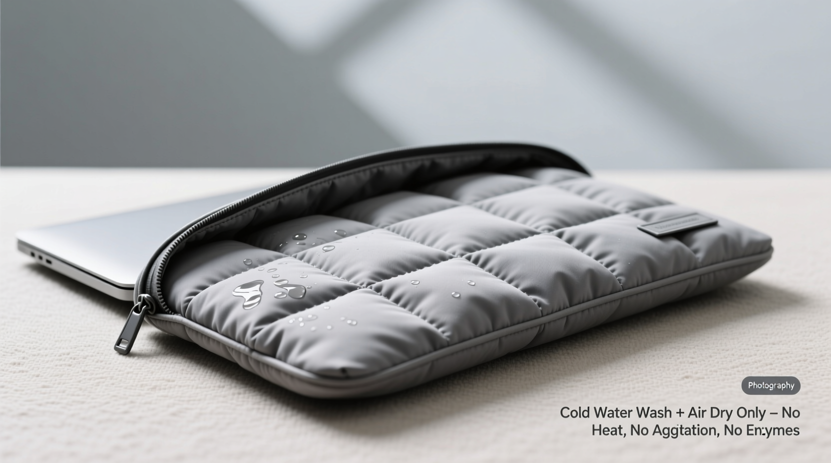 is it safe to wash a padded laptop sleeve