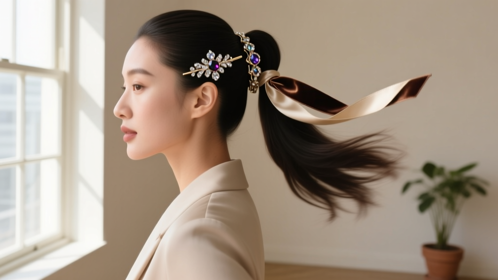 How to Make a Ponytail Look Fancy with Accessories