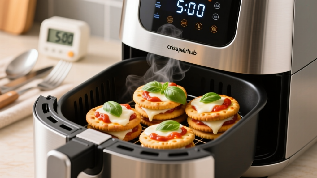 5-Minute Air Fryer Mini Pizzas with Biscuits