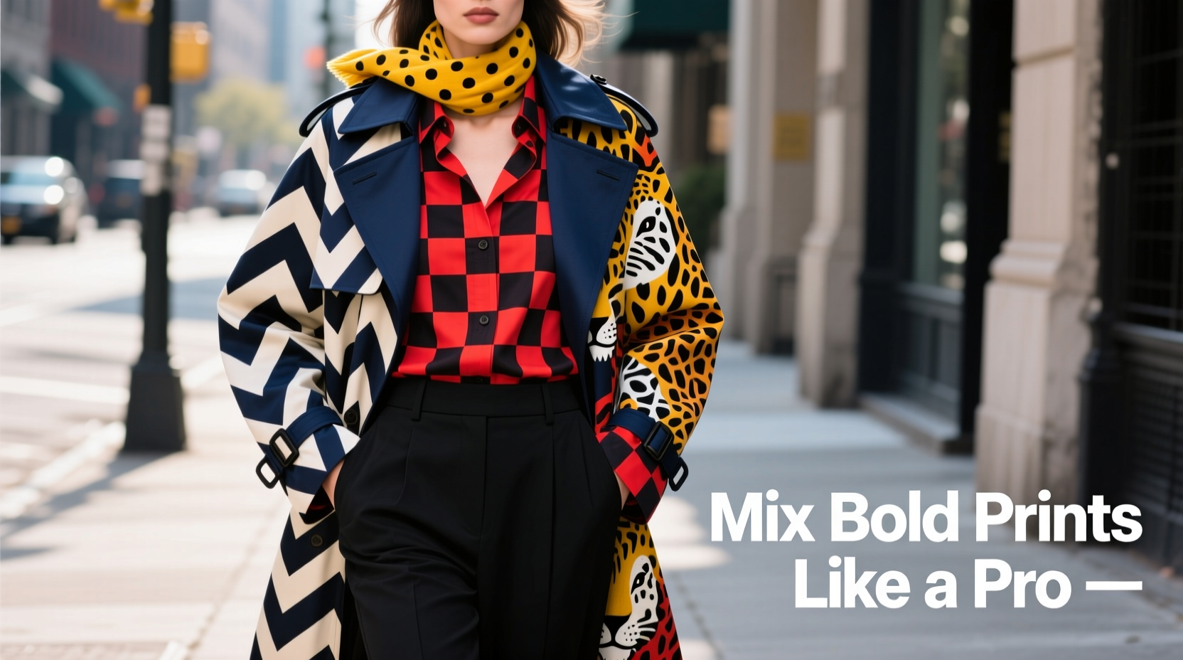 how to mix bold prints in outfits without clashing patterns