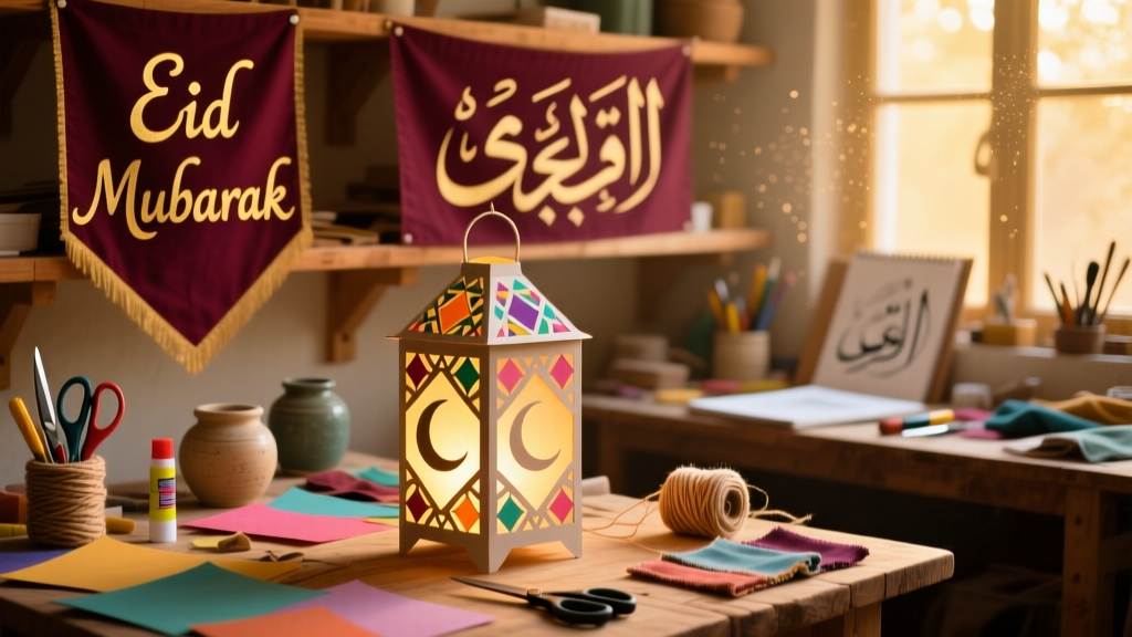 DIY Eid Decoration: Handmade Lanterns & Banners