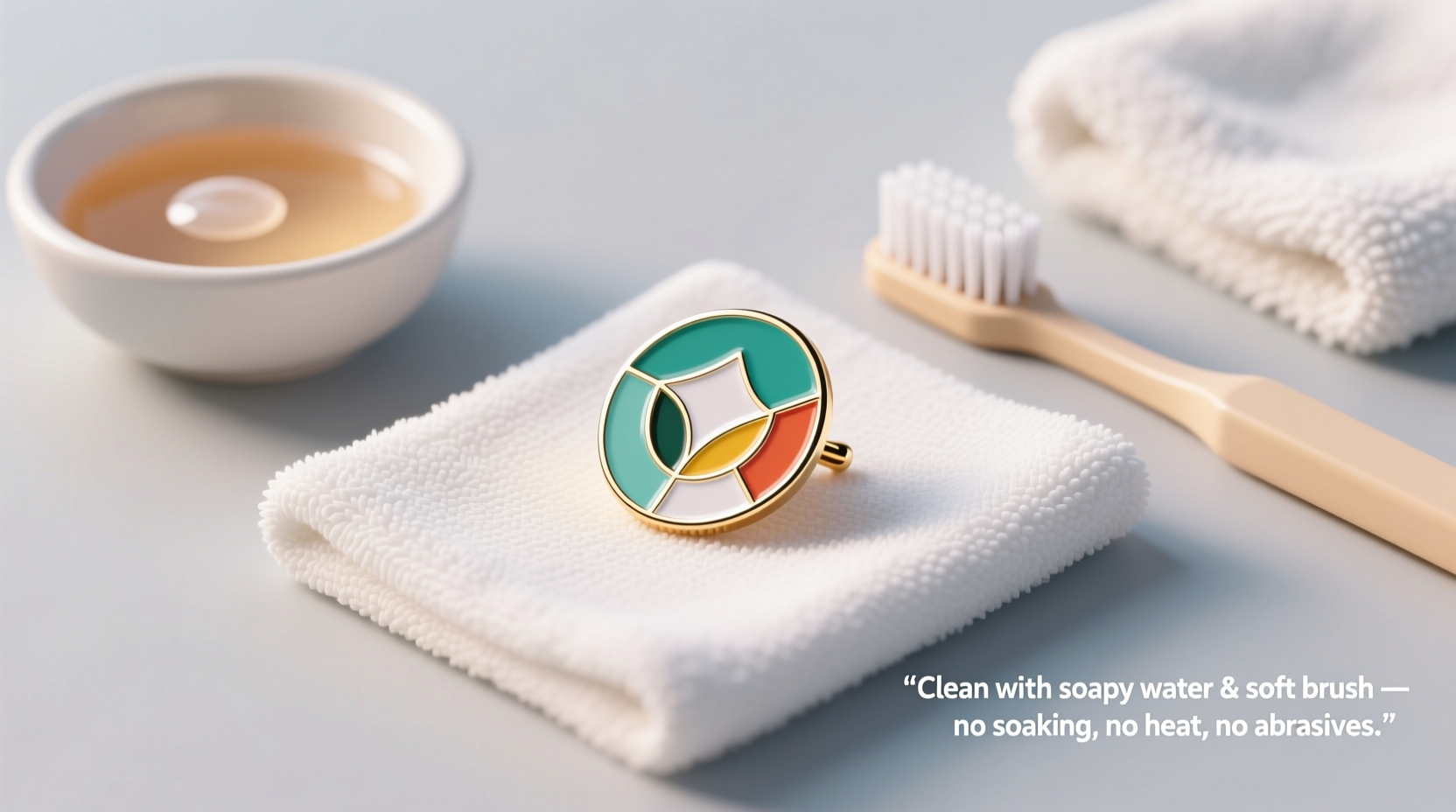 eco friendly enamel pin cleaning tips