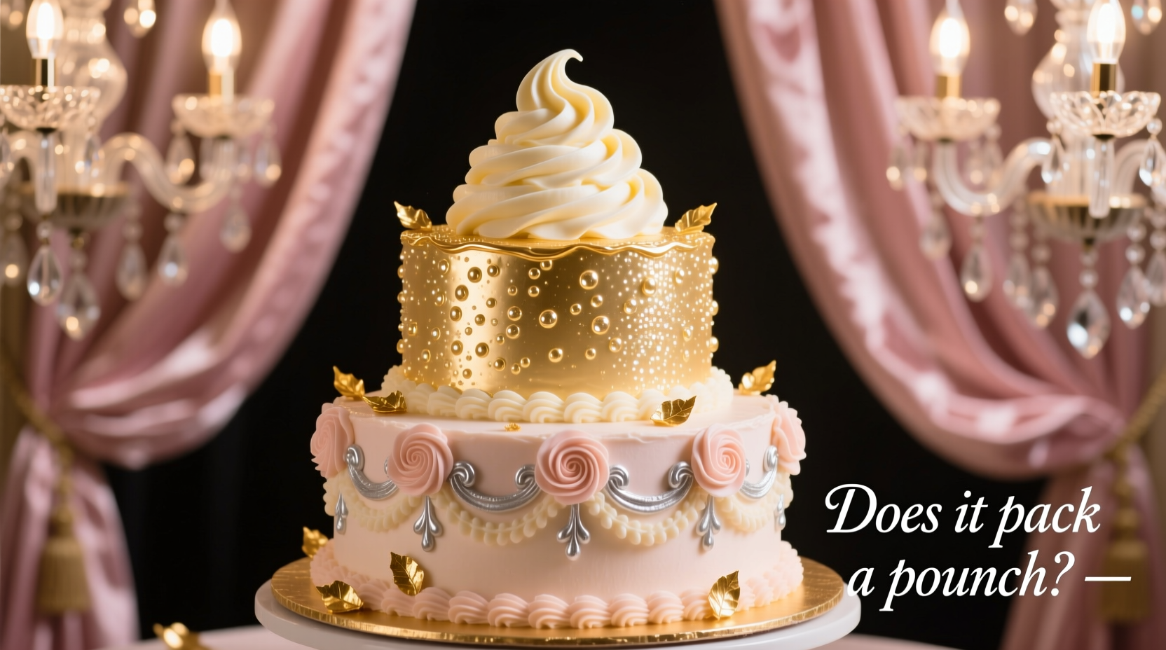 champagne flavored frosting for celebration cakes does it pack a punch