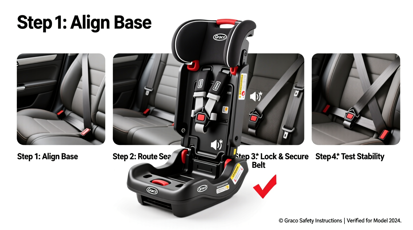 how to install graco car seat base