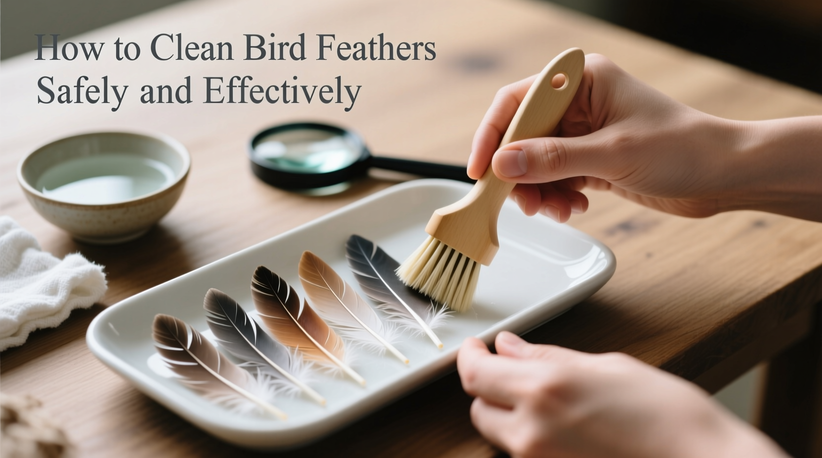 how to clean bird feathers