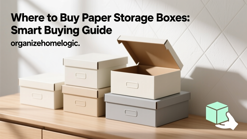 Where to Buy Paper Storage Boxes: Smart Buying Guide
