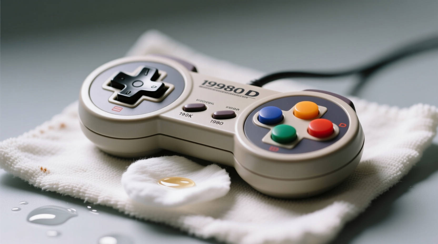 how to clean a retro gaming controller case safely