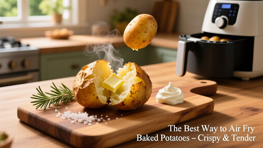 Air Fry Baked Potatoes: Crispy Skin, Fluffy Inside