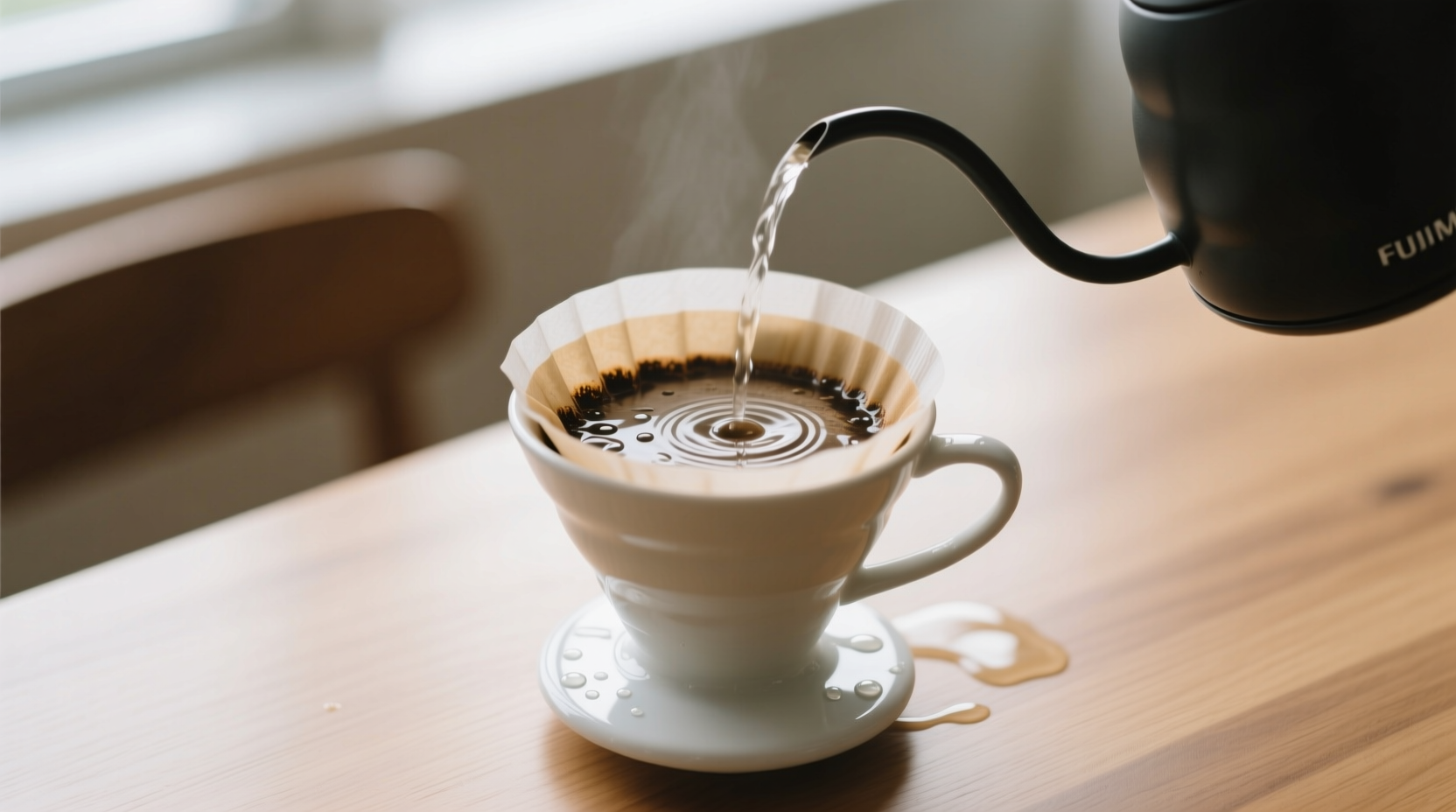 rinse your coffee filters for a cleaner better tasting