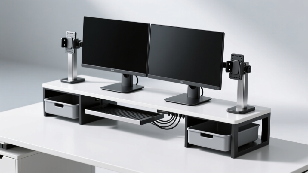 Modular Desk Organizers for Dual-Monitor Setups: Cable Ma...