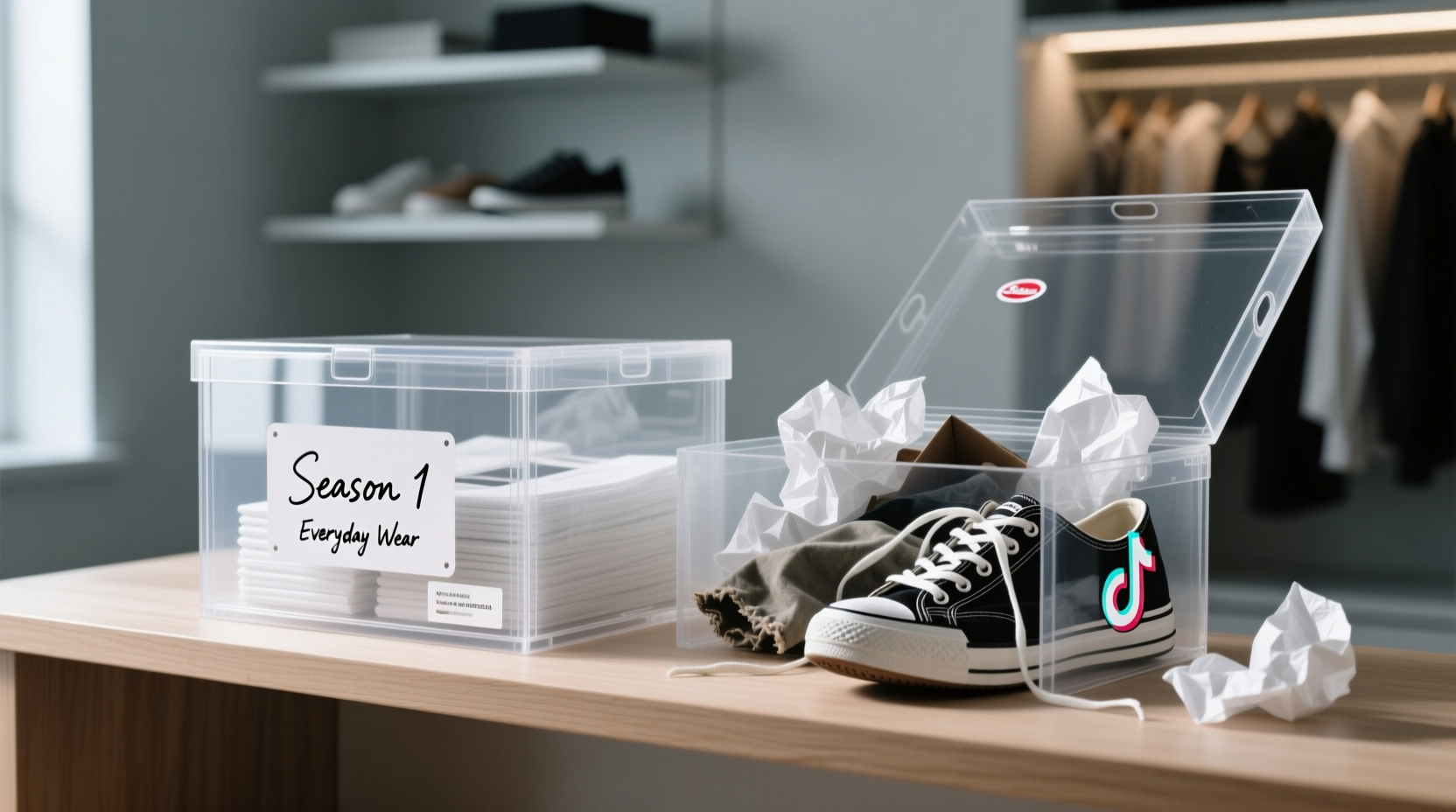 acrylic shoe boxes trend or tool