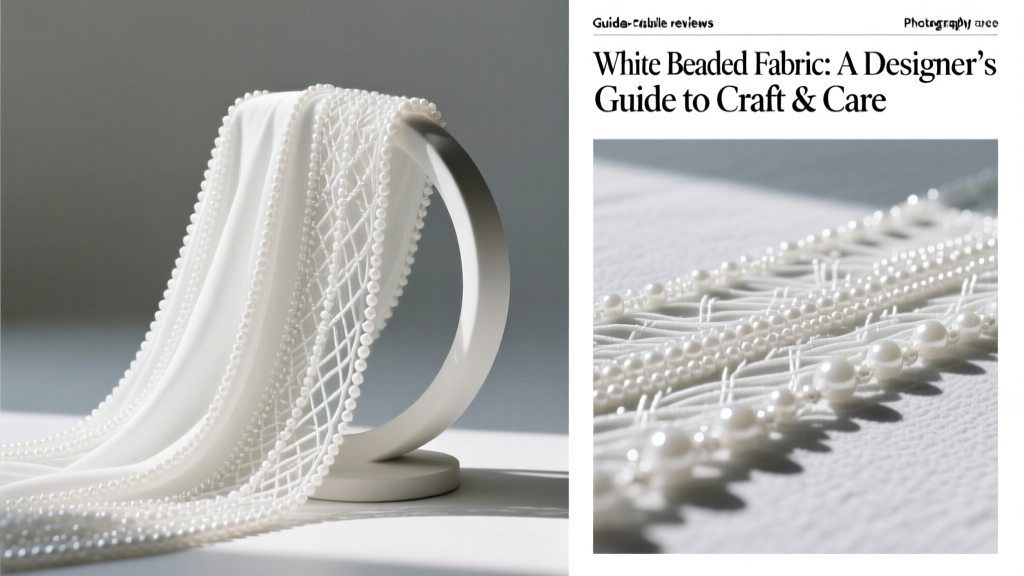 White Beaded Fabric: A Designer’s Guide to Craft & Care