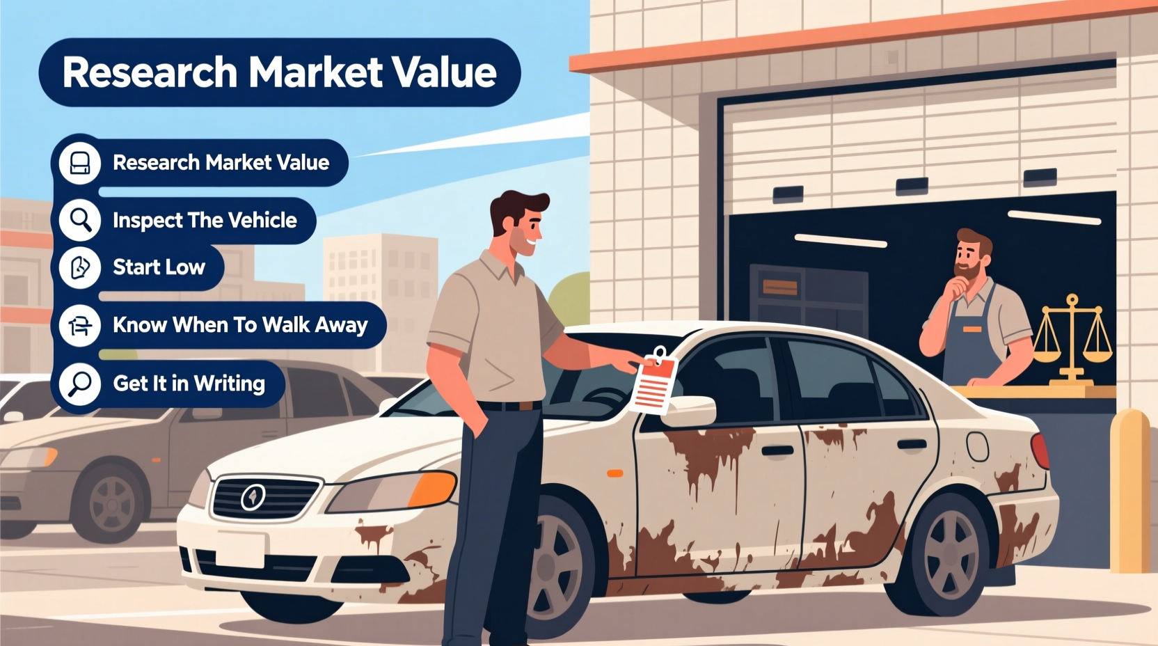 how to bargain for a used car