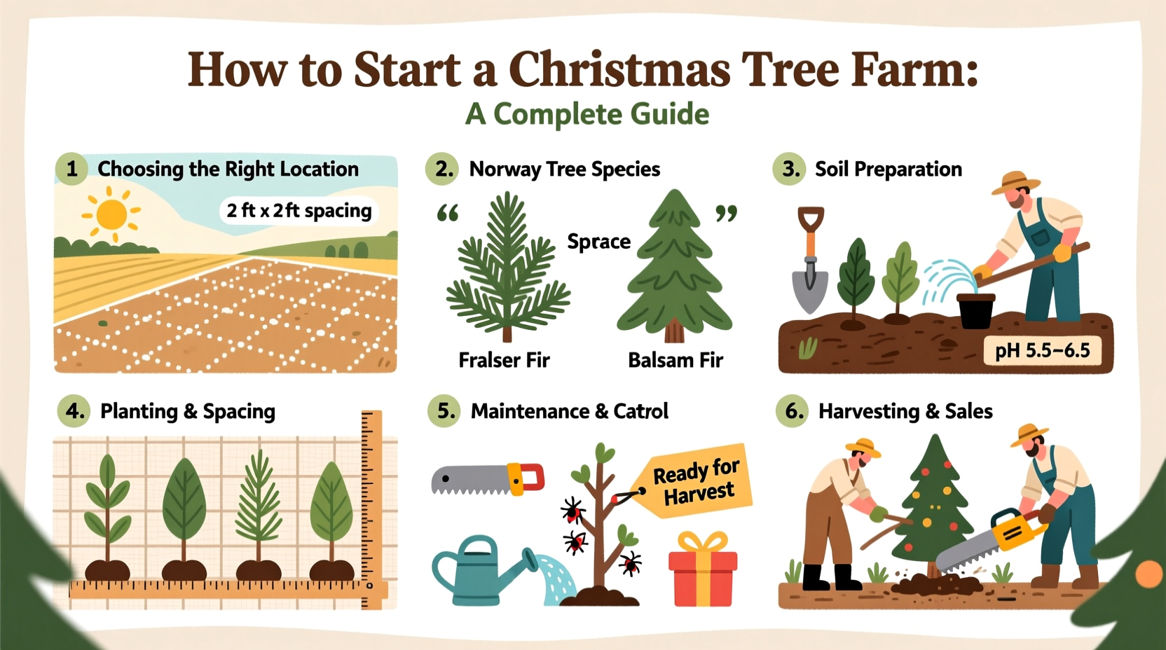 how to start a christmas tree farm