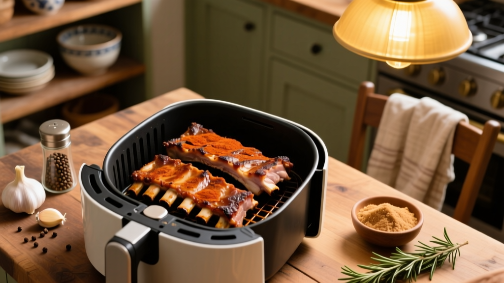 Dry Rub Pork Ribs in Air Fryer: Crispy, Juicy & Easy