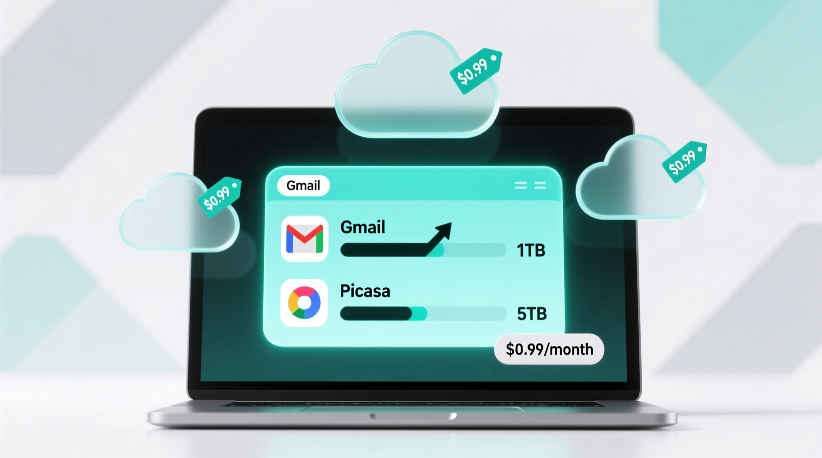 get extra gmail and picasa storage real cheap