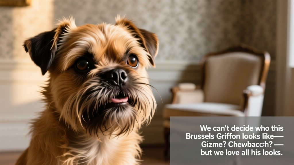 We Can't Decide Who This Brussels Griffon Looks Like—Gizmo? Chewbacca?—But We Love All His Looks