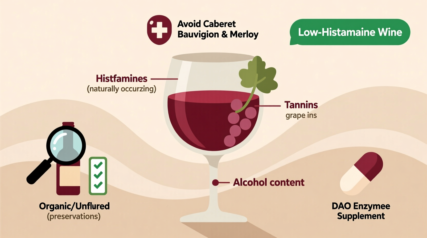 why is my wine giving me headaches causes and low-histamine solutions