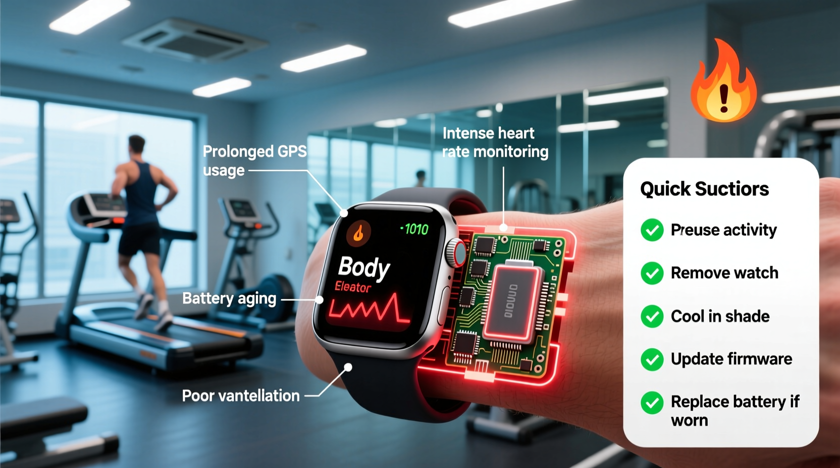 why is my smartwatch overheating during workouts causes and quick solutions