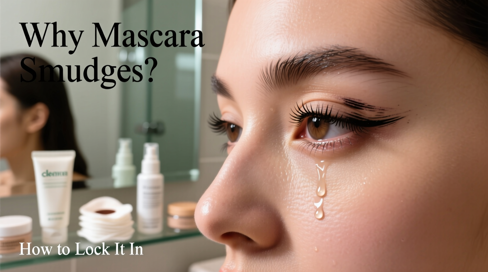 why does mascara smudge under eyes and how to lock it in place