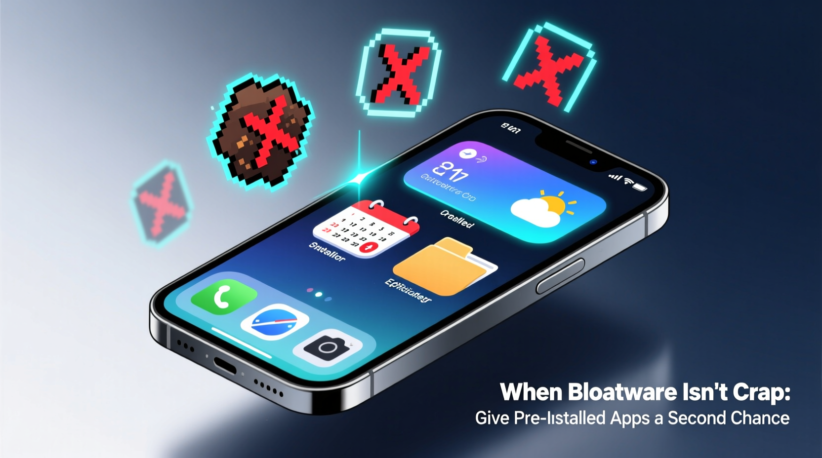 when bloatware isnt crap give pre installed apps a