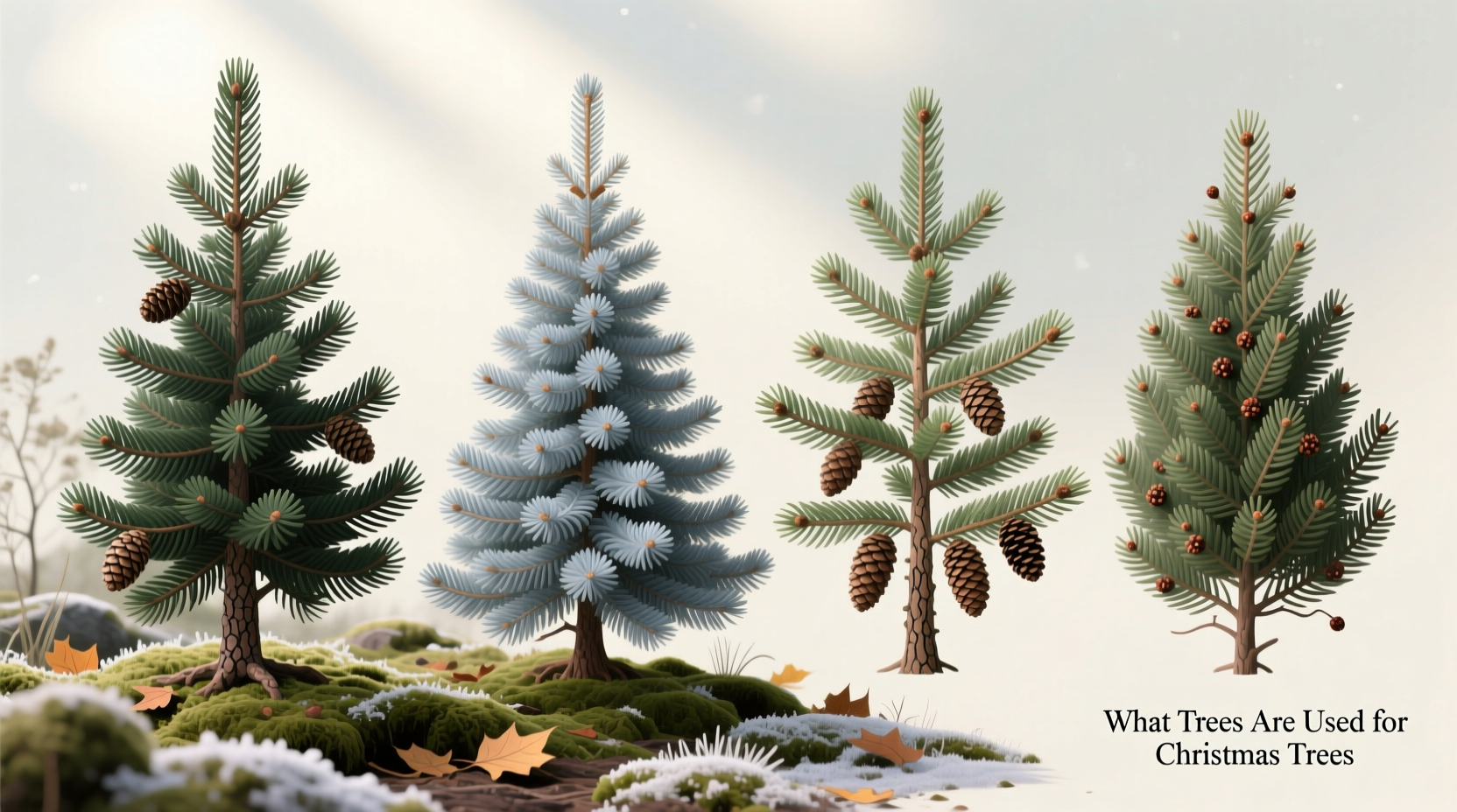 what trees are used for christmas trees