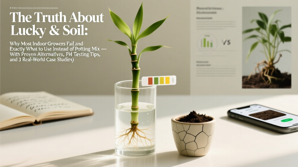 Lucky Bamboo Soil Truth: What Actually Works