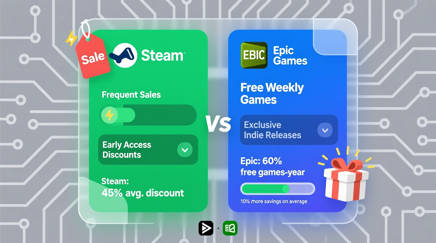 steam vs epic games which platform offers better deals for indie titles