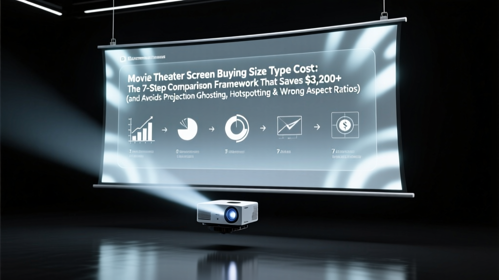 Movie Theater Screen Buying Size Type Cost: The 7-Step Comparison Framework That Saves $3,200+ (and Avoids Projection Ghosting, Hotspotting & Wrong Aspect Ratios)