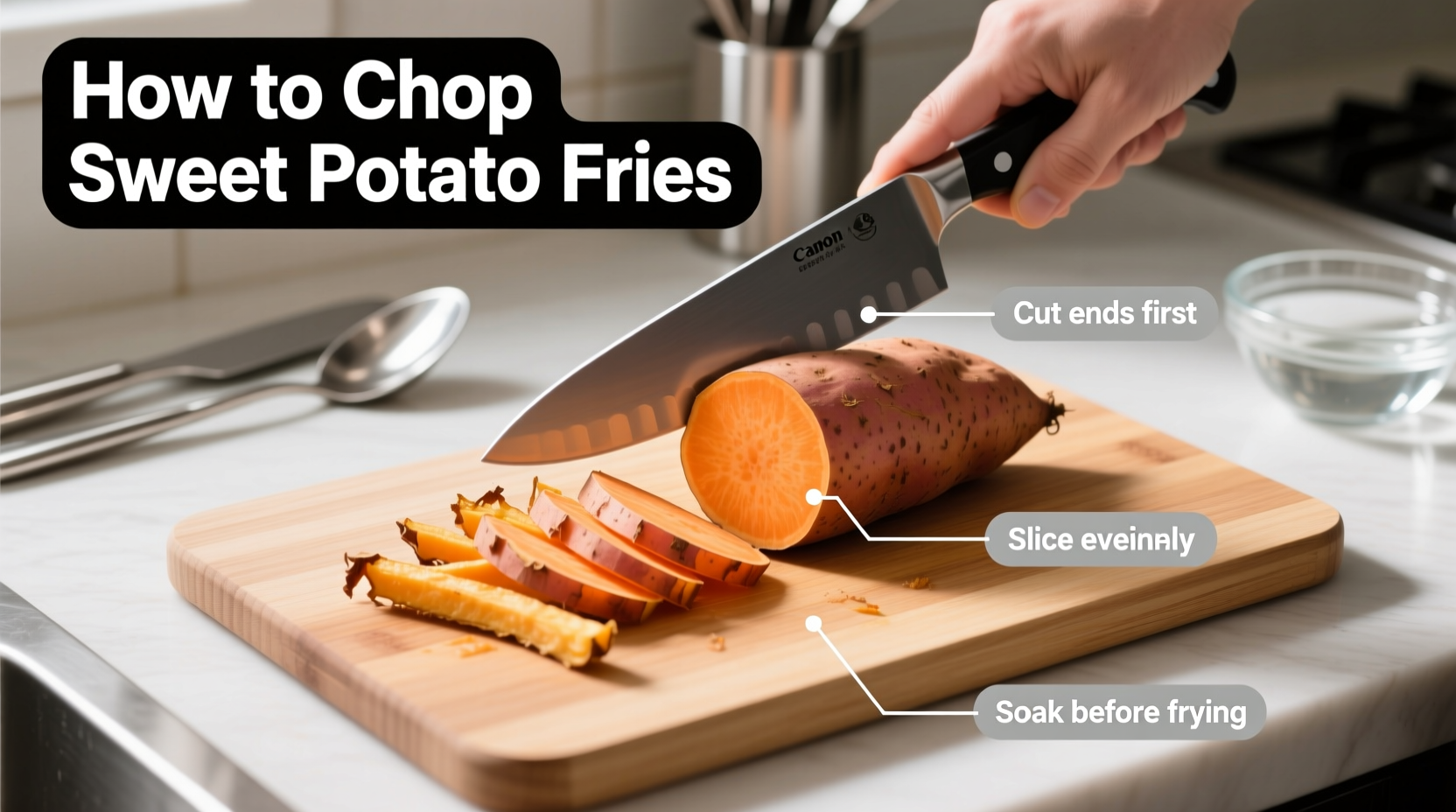 How to Chop Sweet Potato Fries: Professional Cutting Technique
